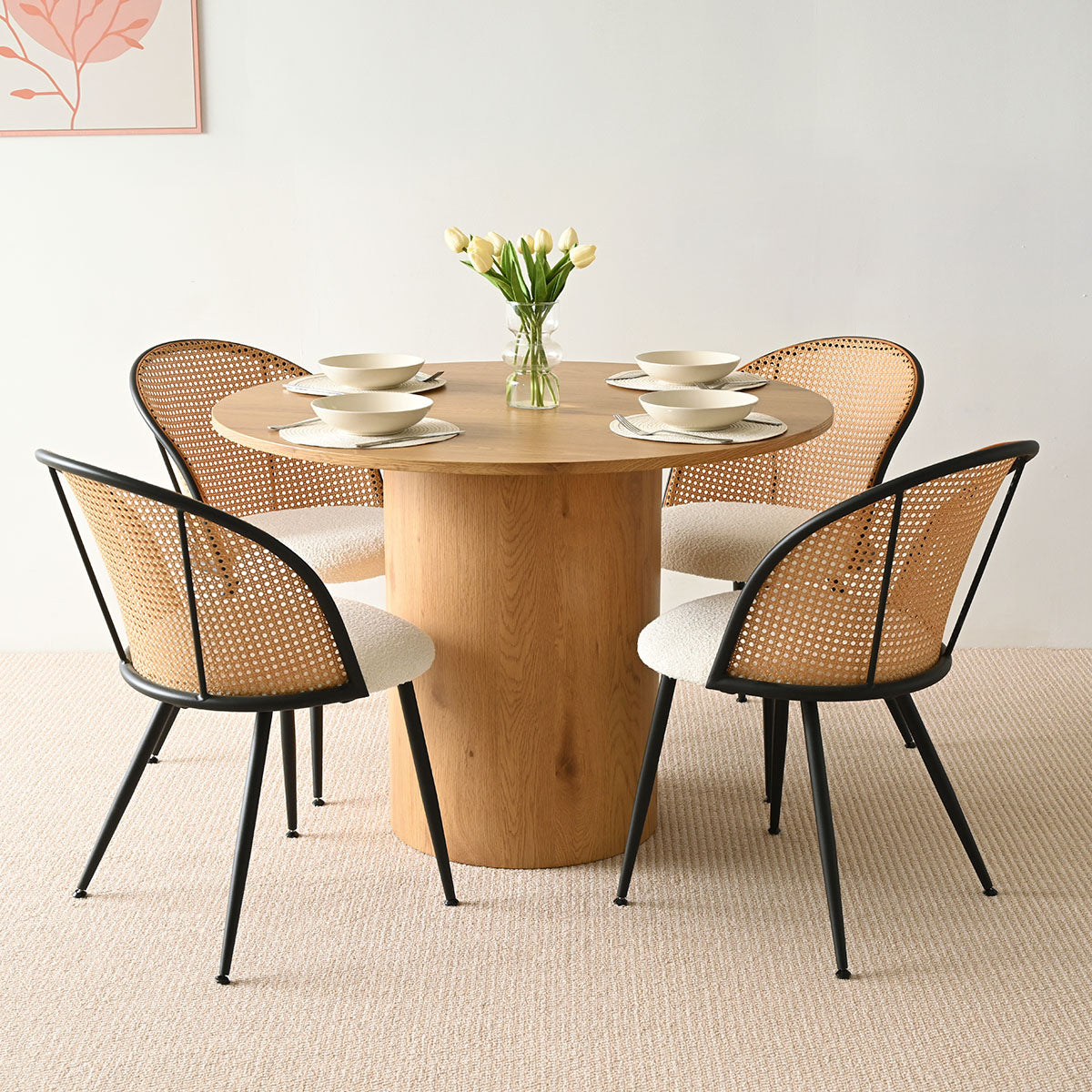 Round Pedestal Dining Table