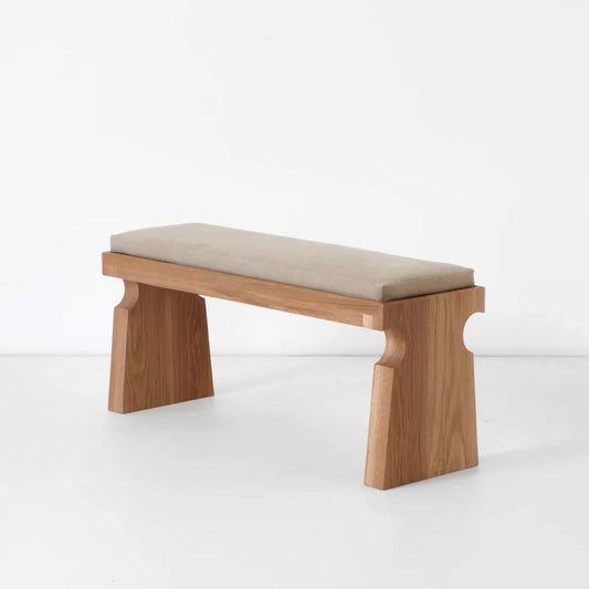 The Oak and Fabric Fusion Bench