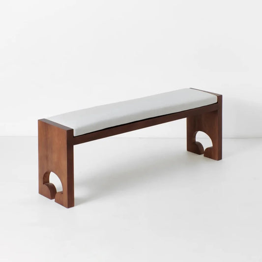 Contemporary Bench with a Touch of Nature