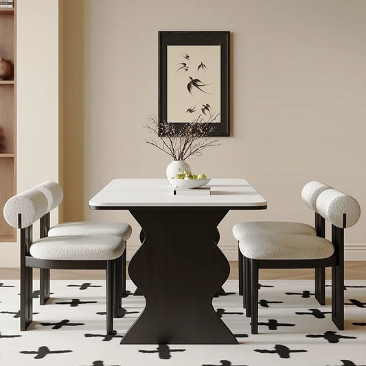 Elegant Dining Set with a Modern Twist