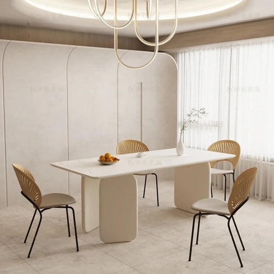 Elegant Marble Dining Table with Modern Design